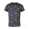 Umidade Wicking Dry Fit T Shirt Star Yellow